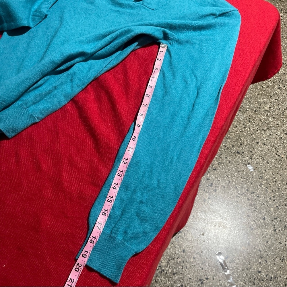 J. Crew Men's Turquoise Turtleneck Sweater size M - Picture 12 of 12